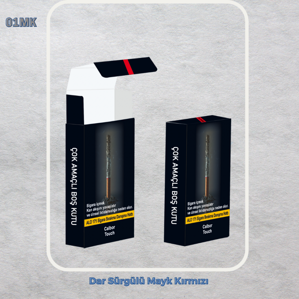 Slim Dar Sürgülü Mayk Kırmızı